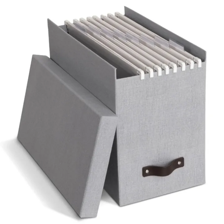 Arkivlåda med hängmappar, Johan canvas, Bigso