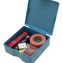 Ask, Fyrkantig, PENCO STORAGE CONTAINER, 11 x 11 x H 4 cm, Ljusblå