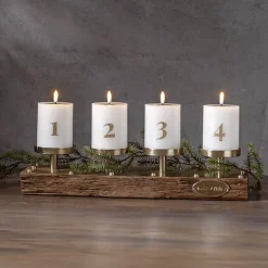 Batteridrivna adventsljus med nummer