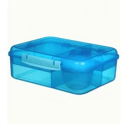 Bentobox med 5 fack och burk 1,65L, Sistema