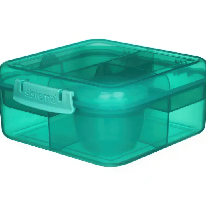 Bentobox med 5 fack och burk 1,25L, Sistema
