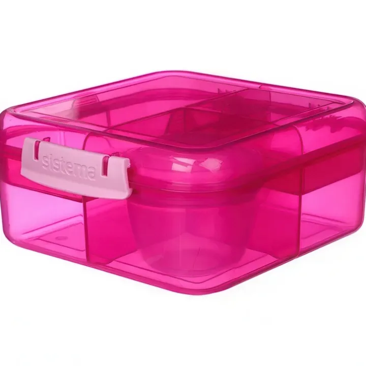 Bentobox med 5 fack och burk 1,25L, Sistema