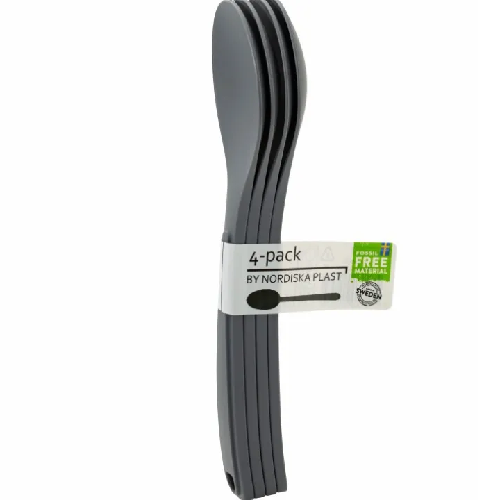 Bestick i ECO-plast, 4-pack