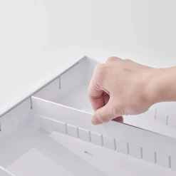 Besticklåda, Justerbar, TOWER CUTLERY CASE, Yamazaki, 35 x 30~47,5 x H 5,5 cm