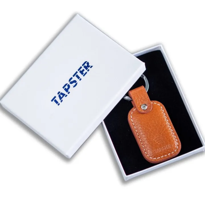 Betalningsnyckelring läder, Tapster