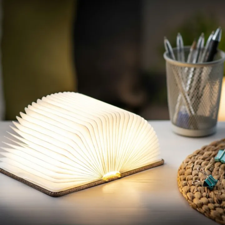 Bokformad lampa