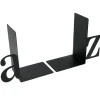 Bokstöd i metall, 2 st, BOOK ENDS A - Z, Svarta
