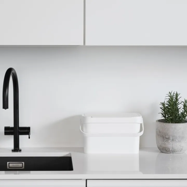 Bordspapperskorg med handtag 5L, SmartStore