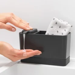 Diskbänksförvaring med tvålpump, Brabantia