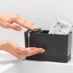 Diskbänksförvaring med tvålpump, Brabantia