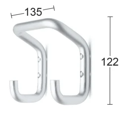 Dubbelkrok i aluminium, Habo