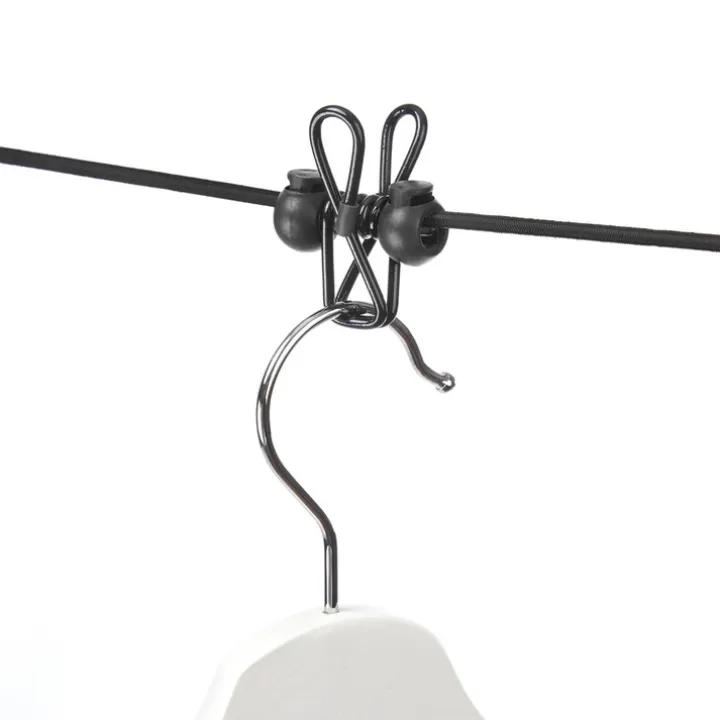 Elastisk klädlina med klämmor