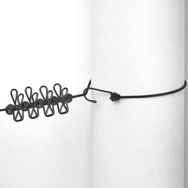 Elastisk klädlina med klämmor