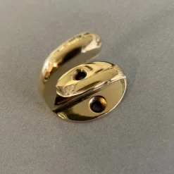 Enkelkrok, Mini, EXMEZ, H 3,3 cm, Mässing