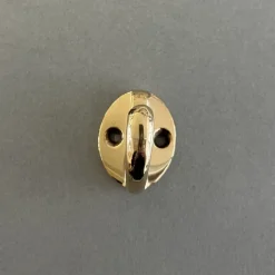 Enkelkrok, Mini, EXMEZ, H 3,3 cm, Mässing
