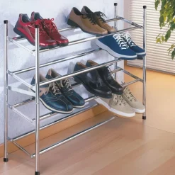 Expanderbar skohylla, 62-119cm