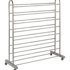Expanderbar skohylla med hjul, 67-116cm