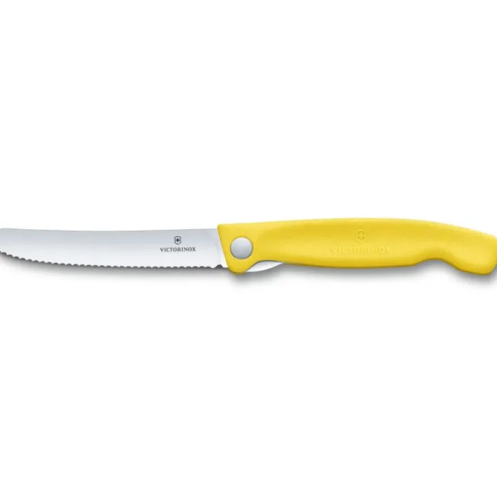 Fällbar picknickkniv med tandat blad