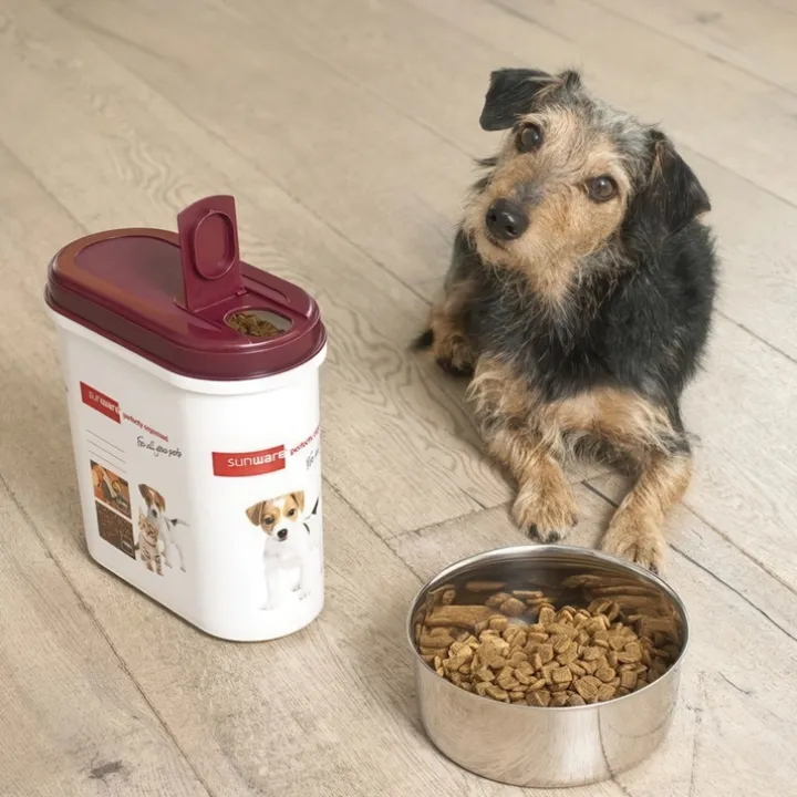 Förvaringsburk för hund- och kattmat 2,2L