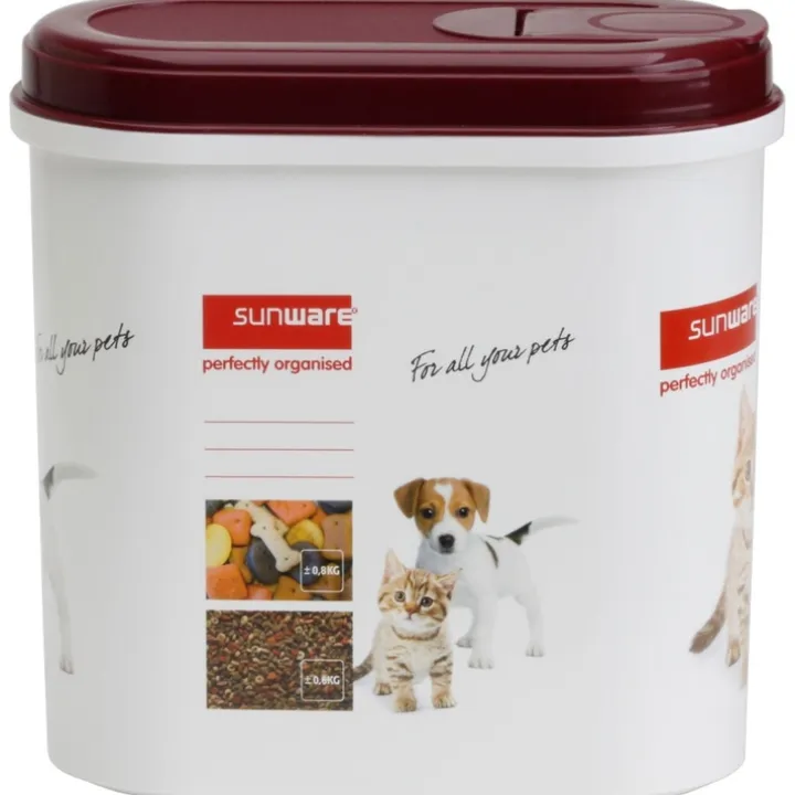Förvaringsburk för hund- och kattmat 2,2L