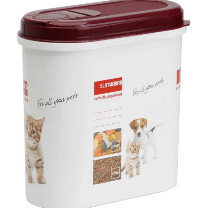 Förvaringsburk för hund- och kattmat 2,2L