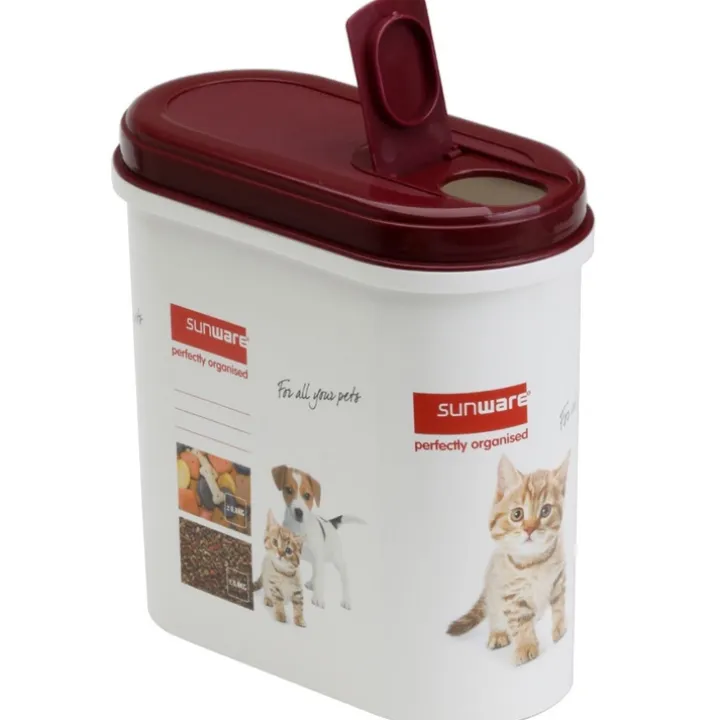 Förvaringsburk för hund- och kattmat 2,2L