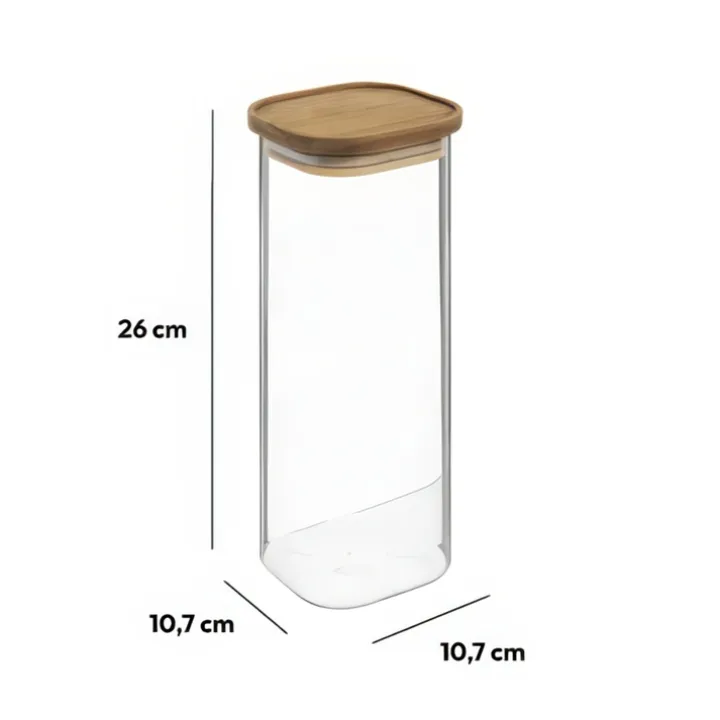 Förvaringsburk i glas 2L, 5five