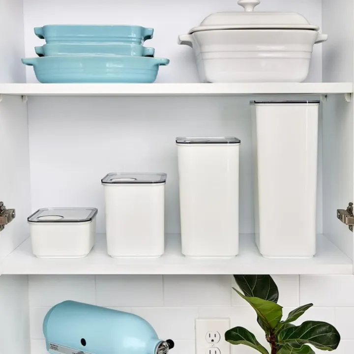 Förvaringsburk med fliplock 0,8L, iDesign