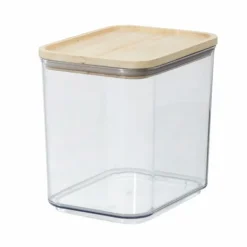 Förvaringsburk med trälock 2L, iDesign