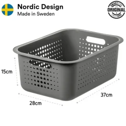 Förvaringskorg i återvunnen plast 10L, SmartStore