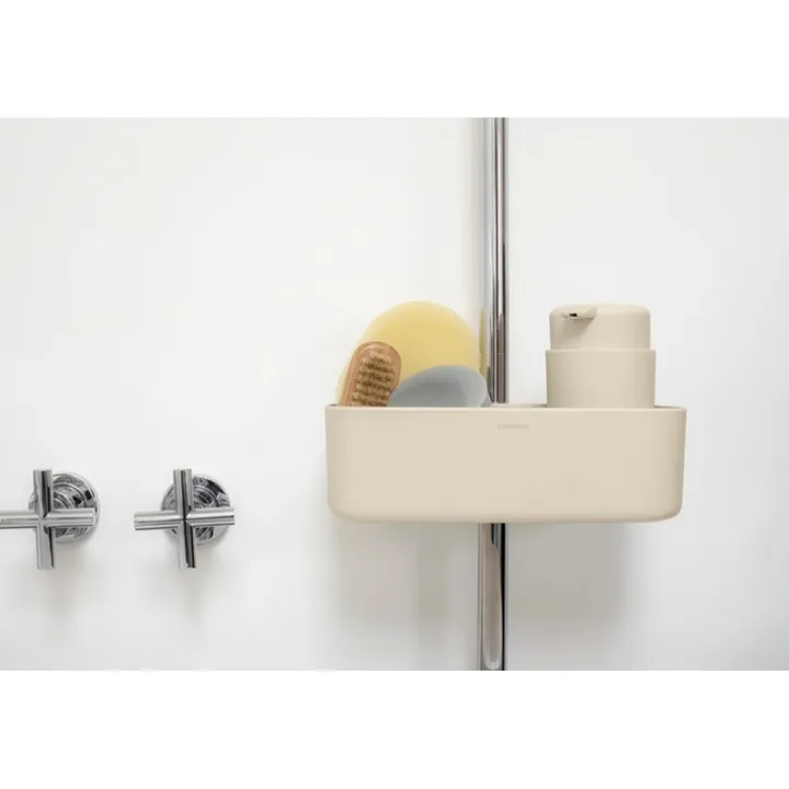 Förvaringskorg till duschstång, Brabantia, Beige