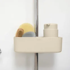 Förvaringskorg till duschstång, Brabantia, Beige