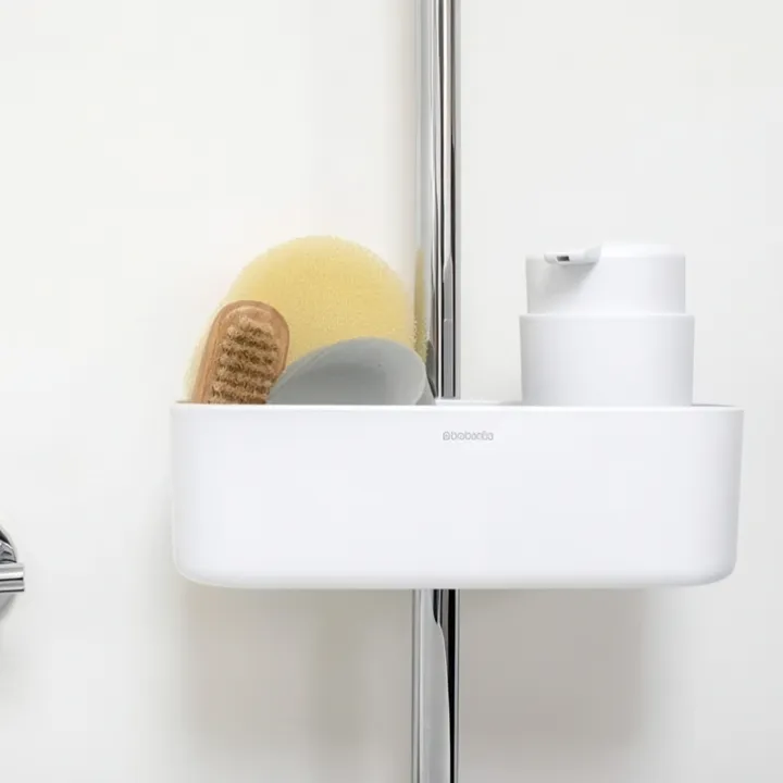 Förvaringskorg till duschstång, Brabantia, Vit