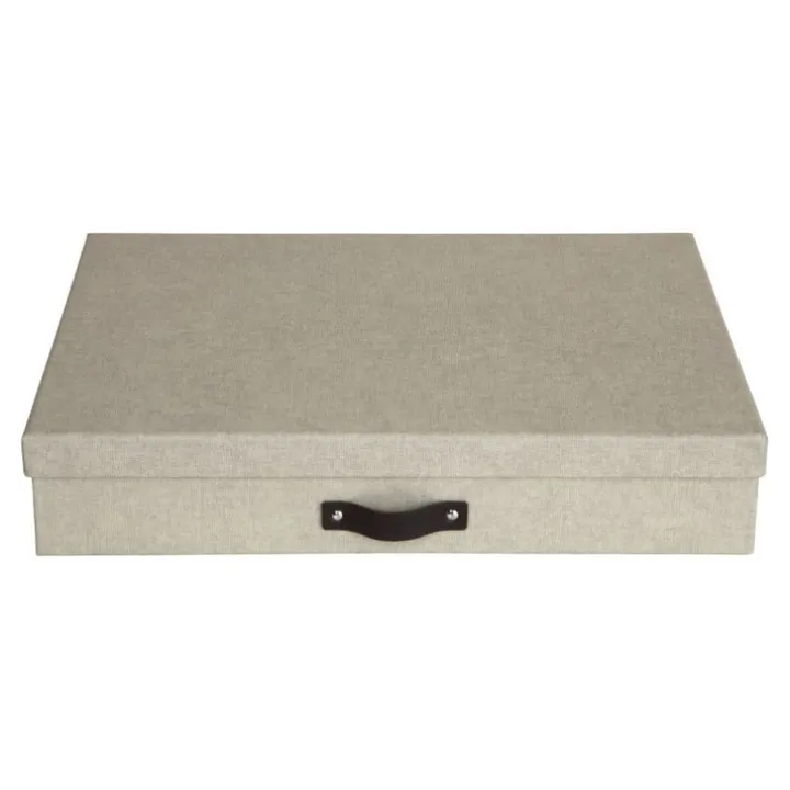 Förvaringslåda A3, Sverker canvas, Bigso, Beige
