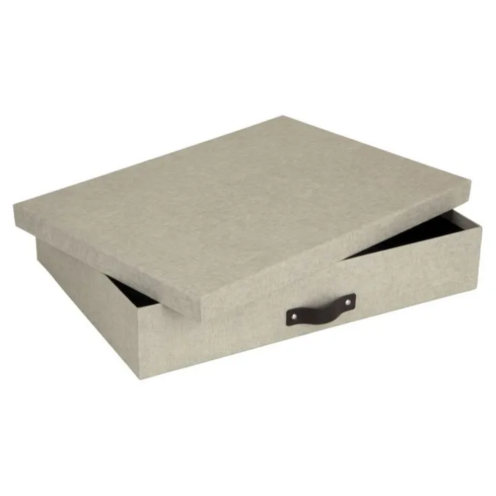 Förvaringslåda A3, Sverker canvas, Bigso, Beige