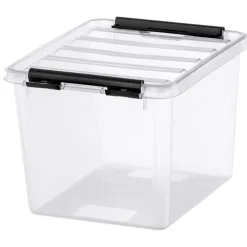 Förvaringslåda 3l, SmartStore, Klar/svart