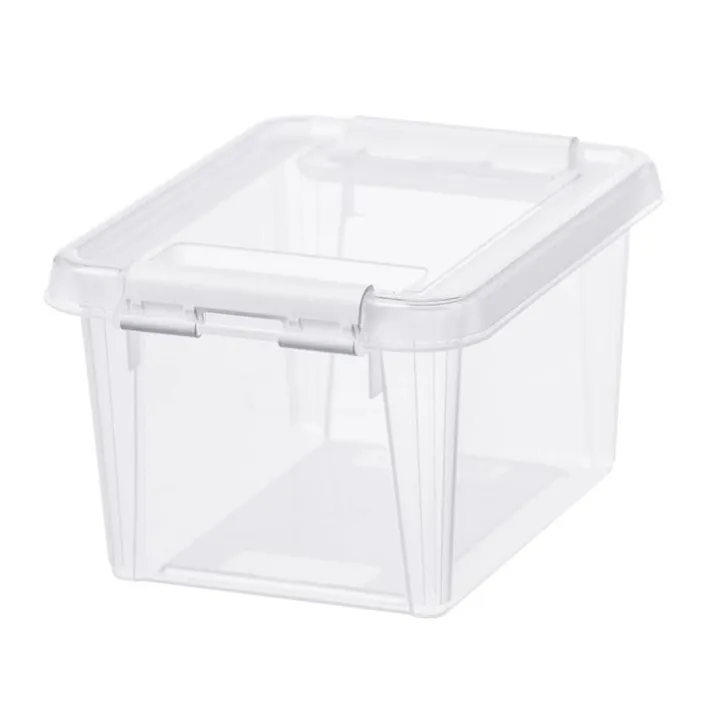 Förvaringslåda med lock 1,5L, SmartStore, Klar/vit