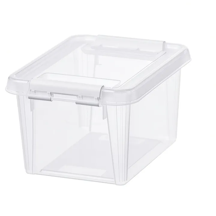 Förvaringslåda med lock 1,5L, SmartStore, Klar/vit