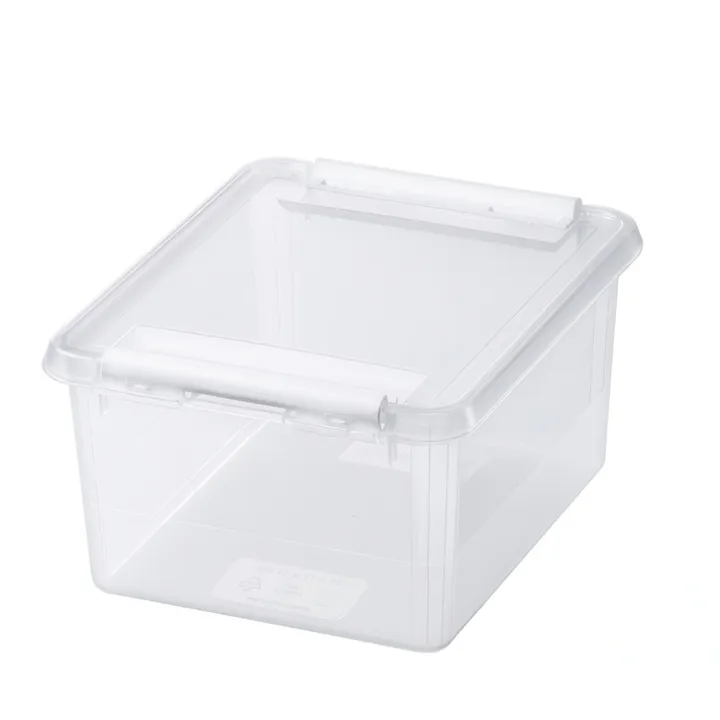 Förvaringslåda med lock 2L, SmartStore, Klar/vit