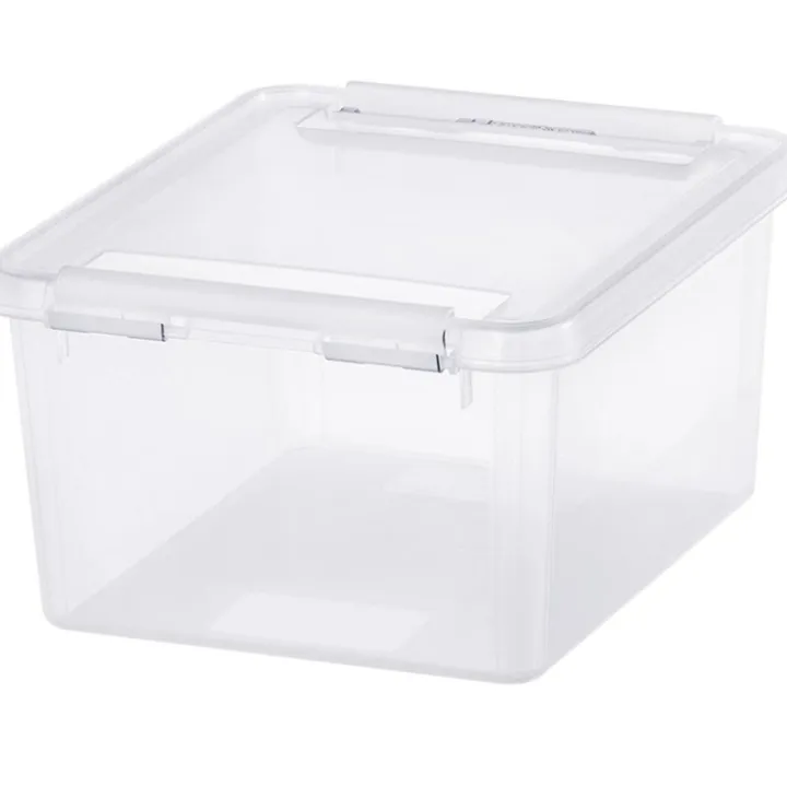 Förvaringslåda med lock 2L, SmartStore, Klar/vit
