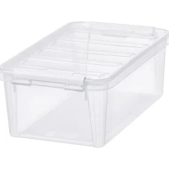 Förvaringslåda med lock 4L, SmartStore, Klar/vit
