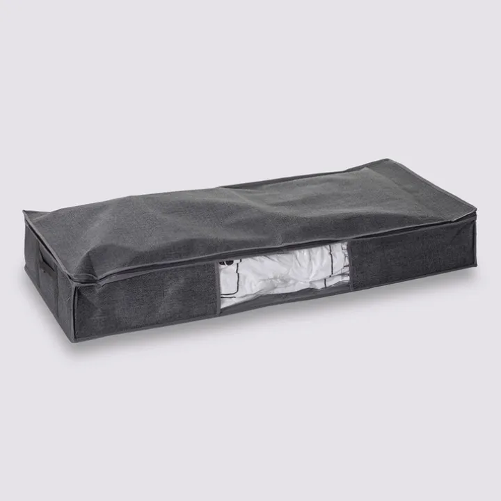 Förvaringslåda med vakuumpåse, 100x45x15cm, Mörkgrå