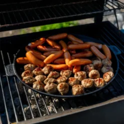 Gjutjärnspanna till grillen