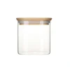 Glasburk med bambulock 0,8L, Pebbly