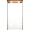 Glasburk med bambulock 1,4L, Pebbly
