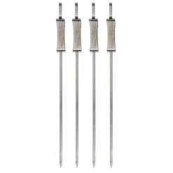 Grillspett med avputtare 4-pack