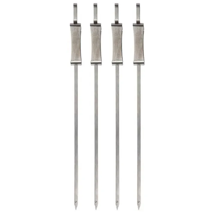 Grillspett med avputtare 4-pack