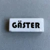 Gästskylt i porslin