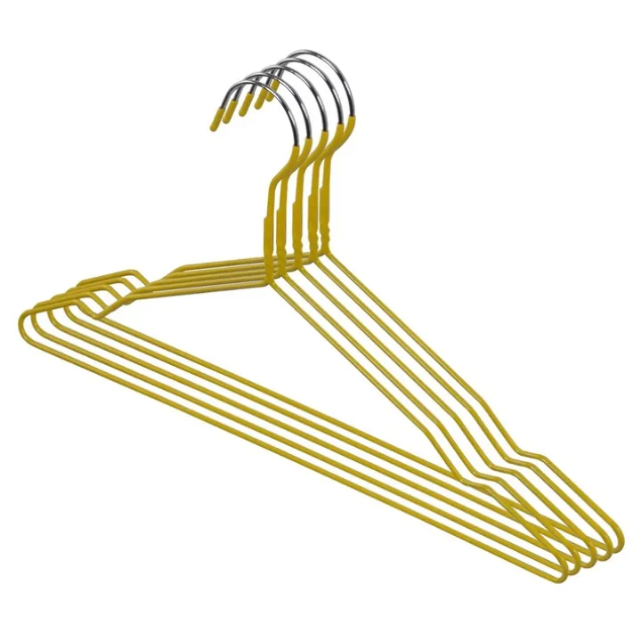 Halkfri metallgalge 5-pack, Gul