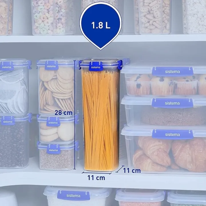 Hög förvaringsburk 1,8L, Sistema